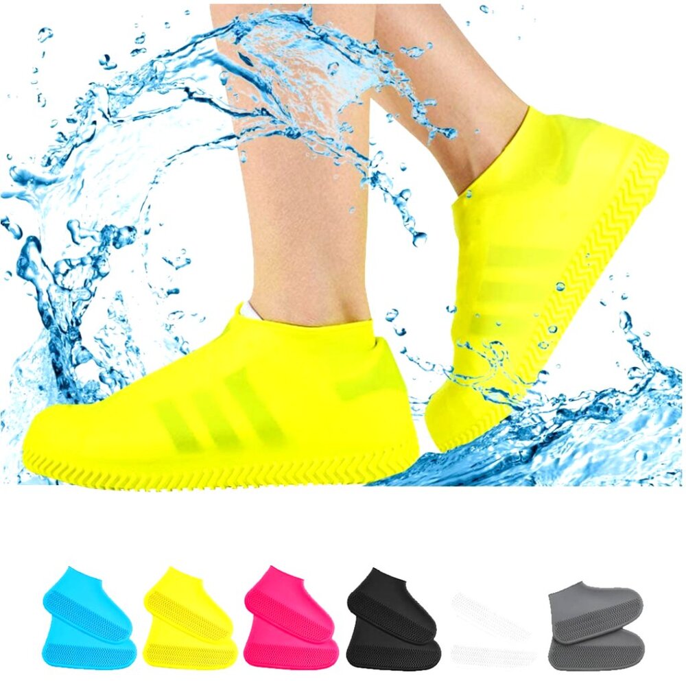 Non-Slip Waterproof Silicone Shoe Covers Outdoor Cycling Protectors Reusable